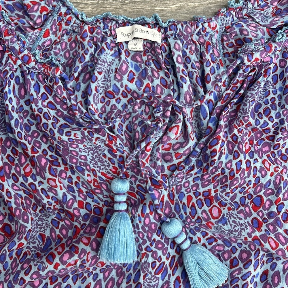 POUPETTE ST BARTH Elsa Layered Mini Dress size M - Picture 9 of 14